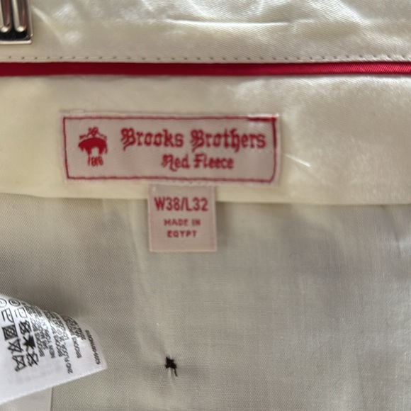 NWT Brooks Brothers Grey Slacks W38/L32 Cotton Blend - Picture 2 of 7